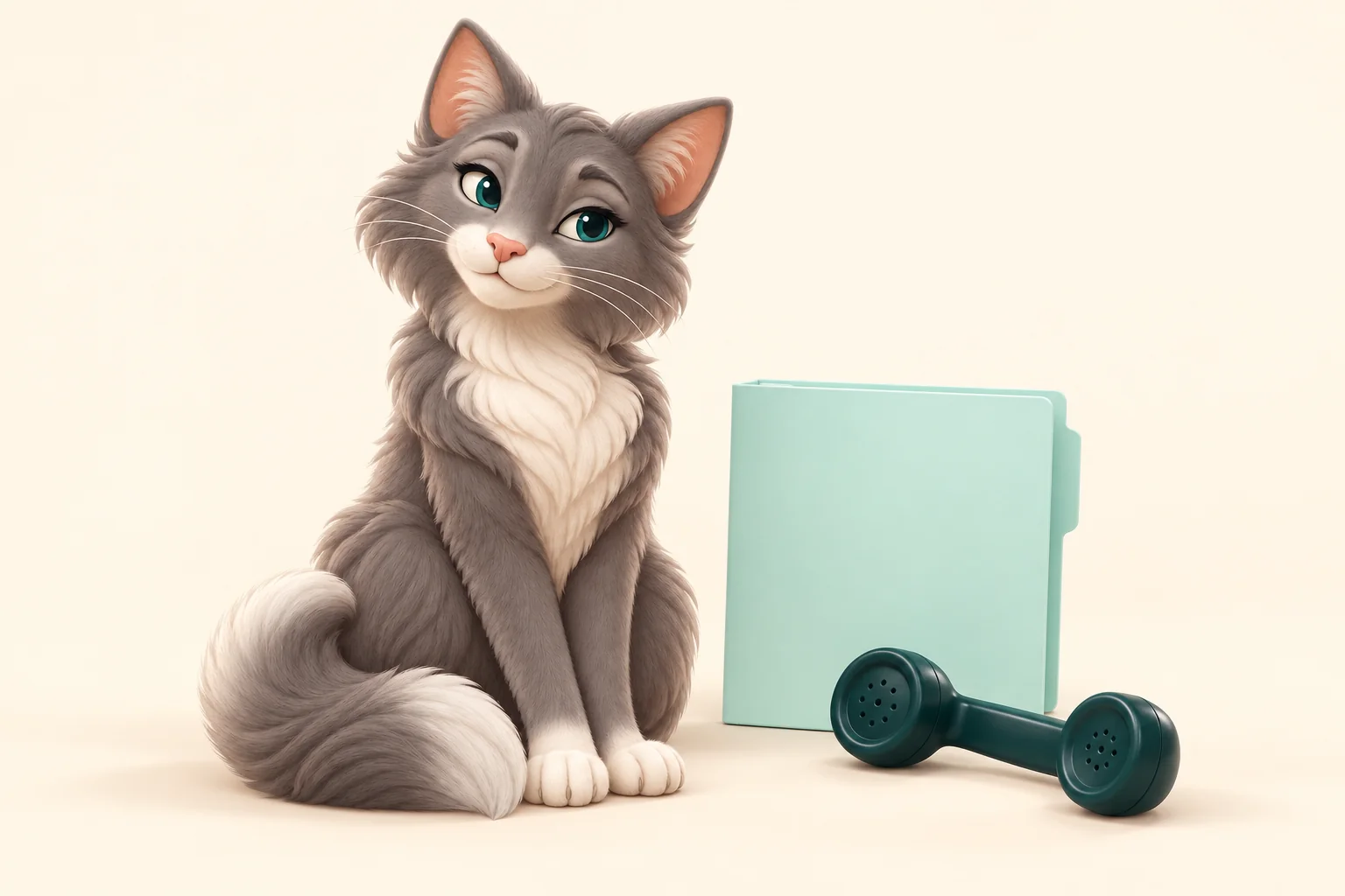 Soma-kissamaskotti hyvinvointiaiheisessa kuvituksessa.